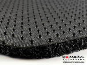 Alfa Romeo Tonale Floor Mats - All Weather - Rubber Woven Carpet - Front Set - Black 